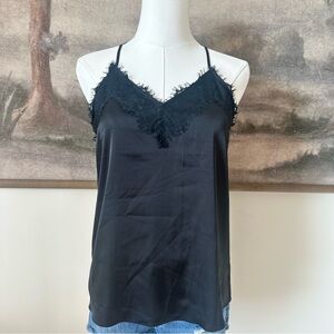 Express Black Satin Lace Cami